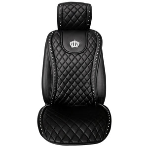 Leather Diamond Crown Seat Covers