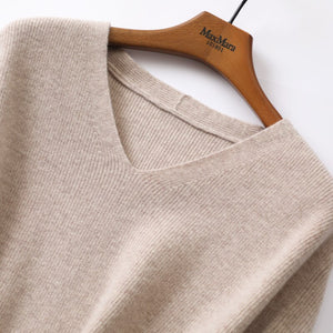 A luxurious V-neck Cashmere sweater can make anyone feel like a million bucks.